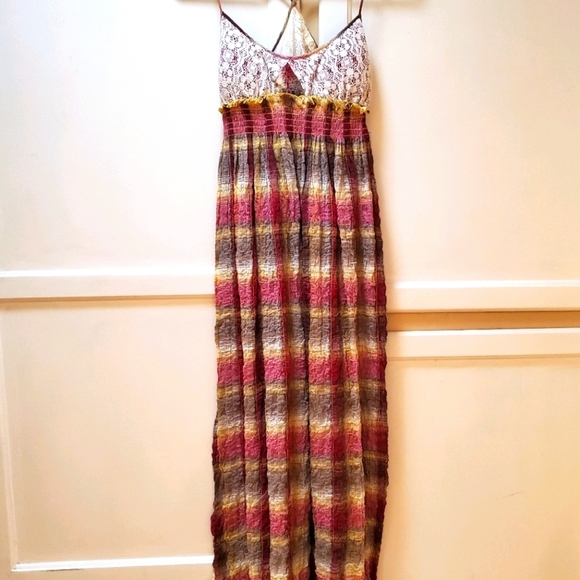XOXO Women's Open Back Boho Maxi Dress - Picture 2 of 12